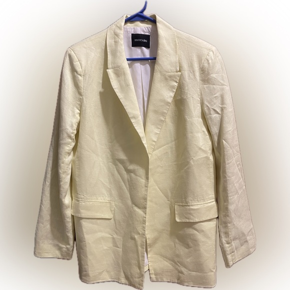 Dolce Cabo Cream Single-Breasted Blazer - Picture 5 of 6